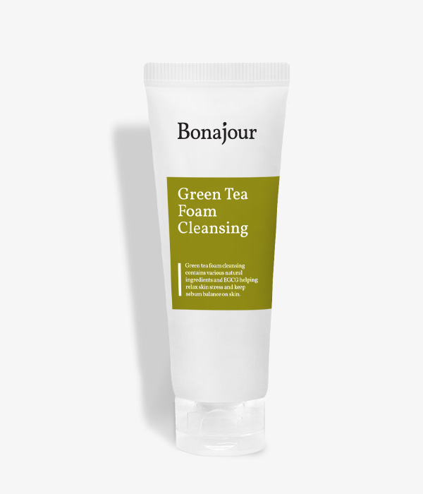 Korean skin care products green tea cleansing foam