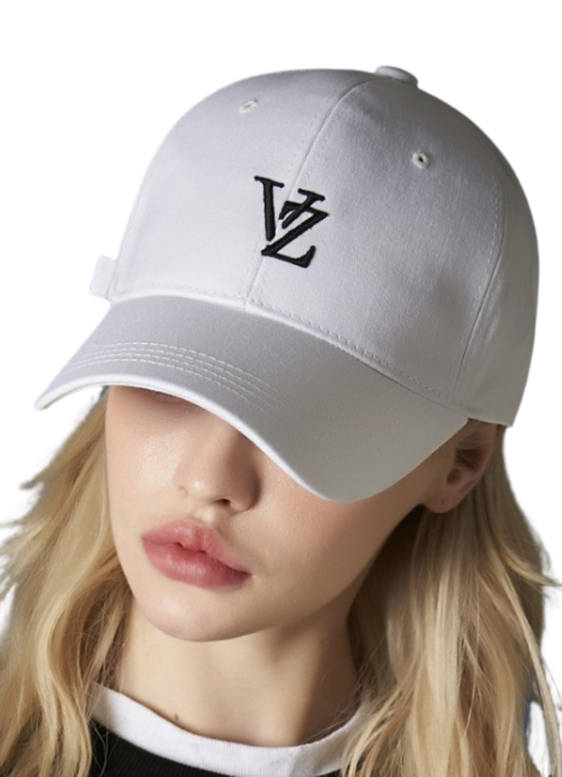 VARZAR 3D Monogram Logo Overfit Ball Cap - White
