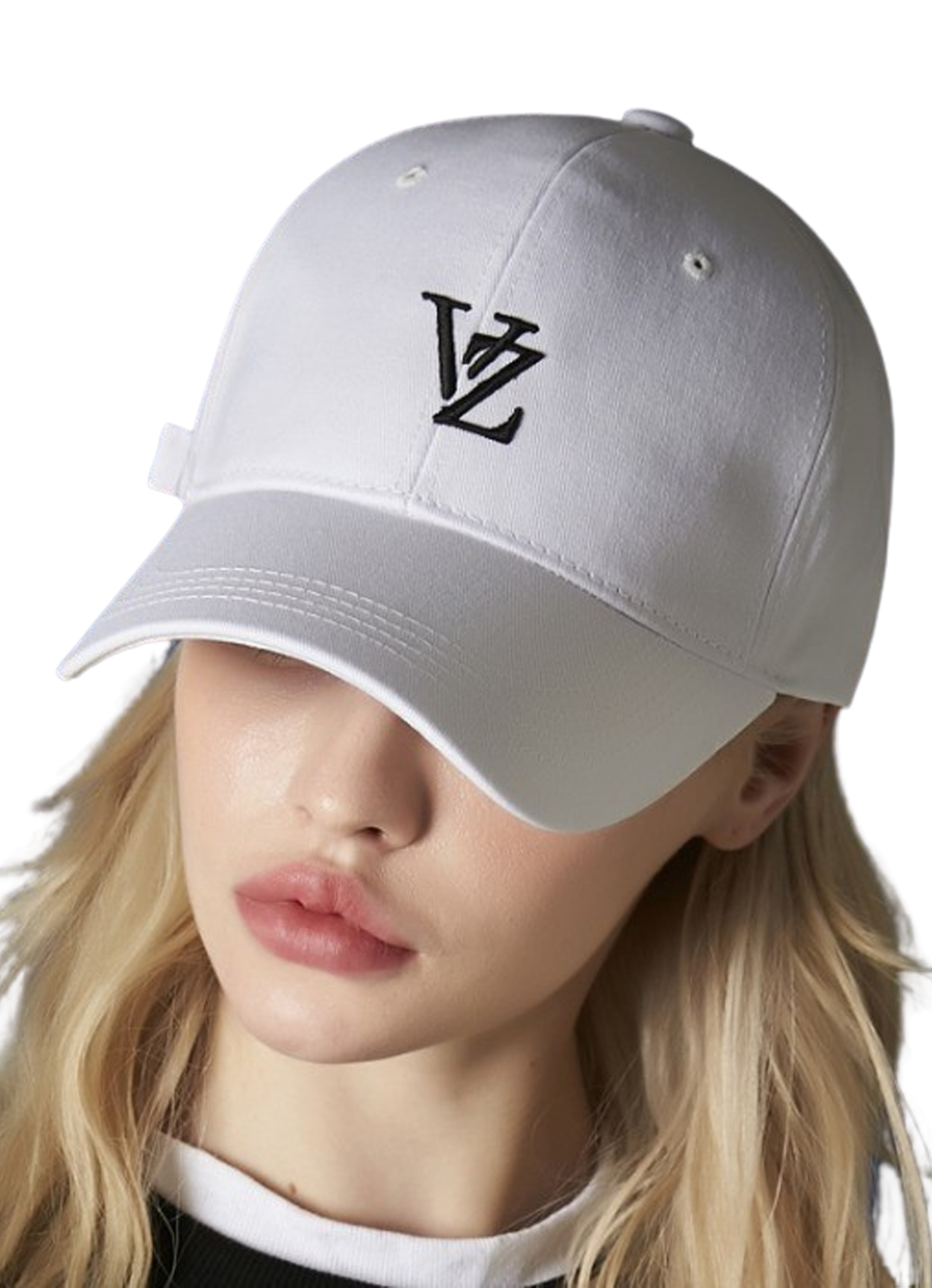VARZAR 3D Monogram Logo Overfit Ball Cap - White