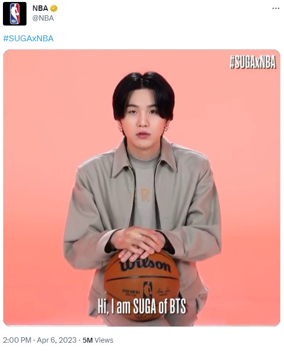 Stephen Curry responds after BTS member Star Suga posts picture with team's  jersey