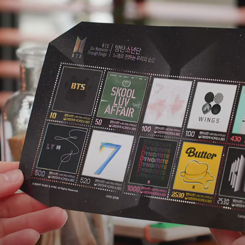 BTS Commemorative Stamp Collection Released by Korea Post