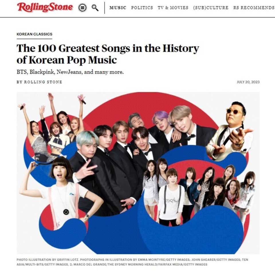 SM Artists Dominate Rolling Stone's '100 Greatest Songs in K-pop History' List
